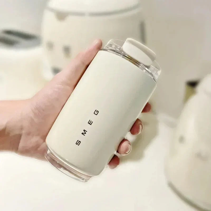 SMEG - كوب بهلواني معزول بتفريغ الهواء من الستانلس ستيل